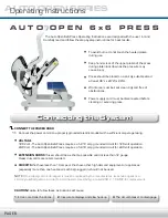 Preview for 6 page of Hotronix Auto Open 6x6 Operator'S Manual