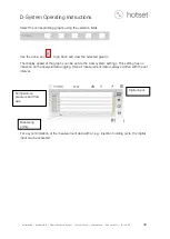 Preview for 49 page of hotset D-System Operating Instructions Manual