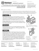 Hotstart HOTflow Installation Instructions preview