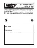 Preview for 1 page of Hotsy 1065SS Operating Instructions And Parts Manual