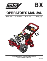 Hotsy BX-2527 Operator'S Manual предпросмотр