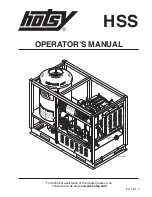 Hotsy HSS-102589E Operator'S Manual предпросмотр