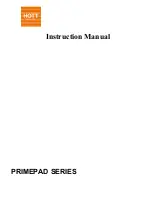 Hott PrimePad series Instruction Manual preview