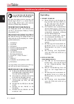 Preview for 8 page of HotTable 10201-SA-MS Original Instructions Manual