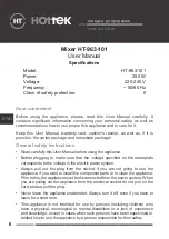 Preview for 8 page of Hottek HT-963-101 User Manual