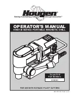 Предварительный просмотр 1 страницы Hougen 0130101 Operator'S Manual