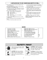 Preview for 3 page of Hougen 925102 Operator'S Manual