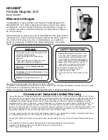 Preview for 2 page of Hougen HMD500 Operator'S Manual