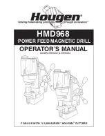 Hougen HMD968 Operator'S Manual preview