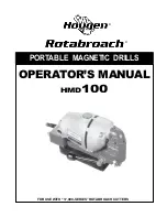 Preview for 1 page of Hougen Rotabroach HMD100 Operator'S Manual