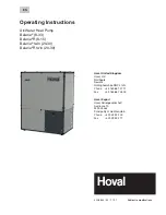 Hoval Belaria 33 Operating Instructions Manual preview