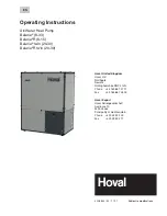 Preview for 1 page of Hoval Belaria 33 Operating Instructions Manual