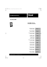 Preview for 1 page of Hoval BelariaSR04I3 Installation Manual