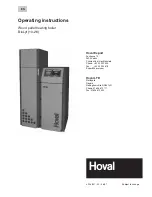 Preview for 1 page of Hoval biolyt 10-26 Operating Instructions Manual