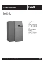 Hoval BioLyt 13 Operating Instructions Manual preview