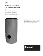 Preview for 1 page of Hoval CombiVal CR (1000) Installation Instructions Manual