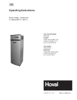 Hoval CombiVal WP-VT Operating Instructions Manual предпросмотр