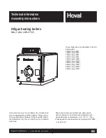 Hoval Max-3 plus Series Technical Information And Assembly Instructions preview