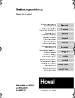 Предварительный просмотр 1 страницы Hoval Raumstation RS-R Operation Manua