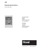 Hoval RS-T Operating Instructions Manual preview