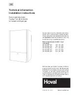 Hoval TopGas 30 Technical Information Installation Instructions preview