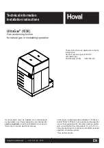 Hoval UltraGas 1550 Technical Information Installation Instructions preview