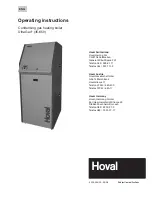 Preview for 1 page of Hoval UltraGas (35-650) Operating Instructions Manual