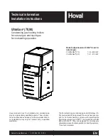 Preview for 1 page of Hoval UltraGas 70 Installation Instructions Manual