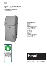 Hoval UltraOil 35 Operating Instructions Manual preview