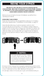 Preview for 14 page of Hover-1 H1-SYP Operation Manual