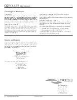 Предварительный просмотр 4 страницы Hovertech Q2 Roller User Manual