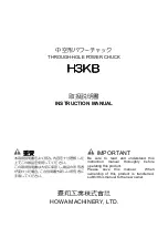 HOWA MACHINERY H3KB Instruction Manual preview