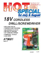 Howard Berger Cordless Drill and Screwdriver Brochure preview