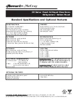 Предварительный просмотр 5 страницы Howard McCray GR102 Specifications