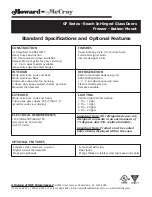 Предварительный просмотр 11 страницы Howard McCray GR102 Specifications