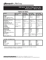 Предварительный просмотр 18 страницы Howard McCray GR102 Specifications