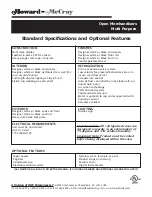 Preview for 2 page of Howard McCray HAP46-2 Specifications