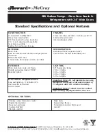 Предварительный просмотр 2 страницы Howard McCray RIN2-24 Specifications