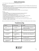 Предварительный просмотр 2 страницы Howard Miller FT46G Instructions