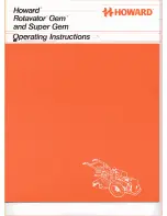 Предварительный просмотр 1 страницы Howard Gem Operating Instructions Manual