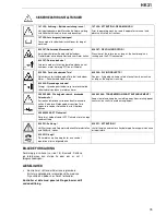 Preview for 15 page of Howard HK31 Operating Instructions & Parts List Manual