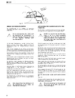 Preview for 22 page of Howard HK31 Operating Instructions & Parts List Manual