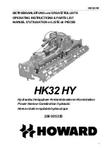 Howard HK32 HY Operating Instructions & Parts List Manual preview
