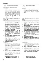 Предварительный просмотр 10 страницы Howard HK32 HY Operating Instructions & Parts List Manual