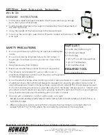 Preview for 1 page of Howard LWL-36-120 Installation Instructions Manual