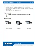 Preview for 2 page of Howard XALE-C300-HV Series Installation Instructions Manual