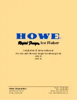 Preview for 1 page of Howe Rapid Freeze 4000-RL Installation & Service Manual