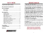 Preview for 2 page of Hoyt 08 Recurve Owner'S Manual