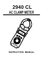 Hoyt 2940 CL Instruction Manual preview