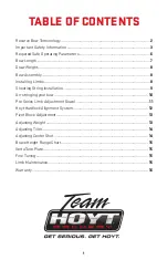 Preview for 4 page of Hoyt Formula Series Owner'S Manual